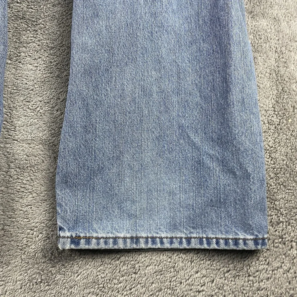 Signature by Levi Strauss‎ Loose Straight Mens 38x32 Blue Light Wash Mid Rise